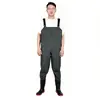 Pantalones de vadeo de media altura hechos de PVC engrosado, impermeables y resistentes al desgaste, con botas de agua incorporadas, adecuados para la agricultura, la acuicultura y la pesca