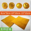 Papel de Presente Dourado Jw, Papel Alumínio, Padrão de Casca de Laranja, Papel Dourado para Embalar Doces, Papel Alumínio de Gergelim, Embalagem Xadrez para Chocolate