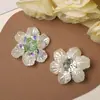 Estilo Antiguo Flor de Cristal de Hada Corazón de Flor Perla de Imitación Camelia Accesorios de Flor para DIY Pin Lateral Flor para Zapatos Accesorios de Corsage para Bolsa
