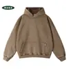 Estilo Nuevo Primavera y Otoño Sudadera con Capucha Vintage Lavada de Peso Pesado 500g Marca de Moda Unisex Prenda Exterior Se Puede Imprimir y Bordar Texto