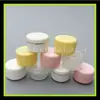 Frasco de creme transparente 20g Frasco redondo de PP Frasco secundário para cosméticos Frasco pequeno para amostra de teste Frasco para pomada