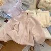 Abrigo cálido de forro polar para otoño e invierno, forro polar australiano para niños, nuevo cárdigan de punto grueso y elegante para bebés y niñas, primavera y otoño