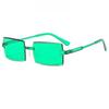 Nuevas Gafas de Sol Sin Marco de Moda Transfronteriza Europeas y Americanas Personalizadas Modernas Populares en Internet Sesión de Fotos Callejera Protector Solar Gafas de Sol Versátiles