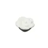 Puxador de Cerâmica para Móveis Gaveta de Armário Buraco Único Moderno Simples Pastoral Preto e Branco Estilo Europeu Buraco Único Redondo Puxador de Flor Rosa