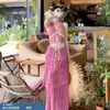 Princesa Fugitiva Tailandia Bikini de Alta Gama Traje de Baño con Falda Larga Femenino Vacaciones en la Isla Sexy Aspecto Adelgazante Traje de Baño para Aguas Termales