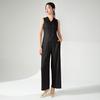Conjunto Feminino de Verão da Moda de Duas Peças com um Toque Sofisticado, Regata e Calças Casuais Soltas de Perna Reta, Roupa Completa