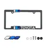Adecuado para Modificaciones Todoterreno Toyota, Juego de Marco para Matrícula con Emblema Tricolor TRD, Accesorios Exteriores para Automóviles, Al Por Mayor en Stock