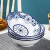 Estilo Japonês Simples Cor Sob Esmalte Cerâmica Utensílios de Mesa Domésticos Tigela de Arroz Tigela de Macarrão Tigela de Sopa Tigela de Aviação Prato de Frutas Prato Prato de Peixe