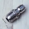 Conector de conversão de saída de pistola de água para lavadora de carros, acessórios, conector de mangueira de água de alta pressão, conector rápido de cobre, plugue rápido