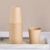Vaso de Papel de Fibra de Bambú Vaso Desechable Venta al por Mayor Comercial Impresión de Logotipo Vaso para Beber Engrosado para el Hogar Vaso para Té Vaso para Café