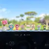 Adornos Lindos de Labubu para Coche, Pequeños Adornos para Coche, Consola Central de Coche Eléctrico, Accesorios para el Interior del Coche, Decoración de Pantalla de Navegación
