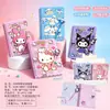 Caderno Espiral Desenho 32K com Conjunto de Caneta Stitch Sanrio Planejador Fofo Diário de Estudante