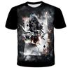 Camiseta para Niño Caballero Calavera de Llama Impresa en 3D Moda Halloween
