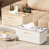 Caja de Pañuelos Multifuncional Caja de Almacenamiento para Dormitorio Caja de Pañuelos Sencilla Caja con Compartimentos para Control Remoto y Palillos para Mesa de Sala de Estar