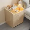 Mesa de cabeceira simples moderna pequena para quarto de casa pequeno armário armário de armazenamento quarto de aluguel com prateleira de cabeceira