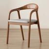 Silla de Negociación Sólida de Madera Shumeite Silla de Negociación Nórdica Lujo Ligero Silla de Comedor de Madera Sólida Fengyuan Nuevo Estilo Chino Silla de Negociación