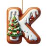 Novo Acrílico Transfronteiriço Plano Desenho Animado Acrílico Pingente de Natal Letras