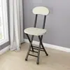 Suministro Directo de Fábrica Silla Plegable Silla de Comedor para el Hogar Silla Sencilla Silla de Ocio con Respaldo Taburete Silla Taburete Redondo Portátil para Adultos