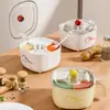 Caixa de Temperos Quatro em Um Doméstica Cozinha Pote de Temperos Caixa de Armazenamento de Sal e Glutamato Monossódico Frasco de Temperos Multifuncional Caixa de Temperos
