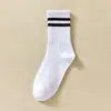 Meias Femininas de Outono e Inverno até a Panturrilha, Meias Esportivas Longas, Meias Largas de Cor Sólida da Moda Ins Japonesa, Meias Longas para Casal para Mulheres