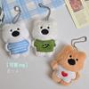 Creativo Dibujo Animado West Highland Scrub Cachorro Peluche Colgante Muñeca Linda Muñeca Bolsa Amigo de Pareja Colgante para Mujer