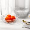Prato de Frutas Doméstico Sala de Estar Mesa de Centro Prato de Frutas 2023 Nova Entrada Luxo Sofisticado Lanche Sofisticado Prato de Frutas de Cristal Sofisticado Prato de Doces