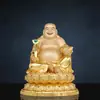 Latón Guanyin Bodhisattva Estatua de Buda para Adoración en el Hogar Buda Sakyamuni Bodhisattva Ksitigarbha Salón Completo Buda Chapado en Oro