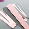 Tira Frotadora para Manicura Set Pulidor de Uñas 13cm Tira de Gasa para Uñas Desgastable Bloque Esponja de Señalización de Madera Set de Cuidado para Manicura