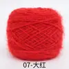 0.15kg Hilo de Terciopelo de Ardilla de Grosor Medio para Tejer Sombrero Hilo para Ramo de Flores Manta Rosa Hilo Worsted para Tejer a Mano