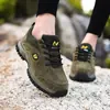 Zapatos de Senderismo Campo Traviesa para Hombre, Malla Transpirable Antideslizantes Ligeros, Zapatos Deportivos, Zapatos de Senderismo al Aire Libre para Hombre