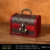 Mini Caixa de Armazenamento Vintage Estilo Chinês Caixa de Joias Embalagem de Joias Caixa de Presente Artesanato em Madeira Adereços de Cinema e Televisão