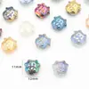 Cuentas Iridiscentes Galvanizadas Cuentas de Vidrio Cabeza de Animal Pequeño Cuentas para Pulsera DIY Pulsera Hecha a Mano Collar Cuentas Sueltas de Vidrio