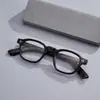 Lentes retro marco cuadrado japonés placa hecha a mano hombres y mujeres se pueden equipar con altura carey americano liso