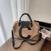 Bolsa de Viaje Transfronteriza de Gran Capacidad para Distancias Cortas para Hombres, Bolso Tote Simple, Moderno y Versátil con Letras, Bolso de Hombro para Mujeres, Adecuado para Salir