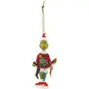 Producto Nuevo Transfronterizo 2022 Monstruo Verde de Pelo Verde Grinch Colgante para Árbol de Navidad Colgante para Mochila de Coche Colgante para Decoración del Hogar