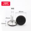 Herrajes para muebles, lámina de hierro, base negra, almohadilla de pie ajustable, almohadilla de pie de plástico lisa para muebles, soporte para exhibidor de tazas, base ajustable