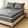 Ventas directas transfronterizas de fabricantes Cubierta de colchón impermeable a prueba de orina de cobertura total de seis lados de TPU con cremallera Ropa de cama para dormitorio