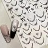 Yitu Pegatinas para Uñas Francesas de Encaje Plano con Patrón de Hormiga Estilo Dulce Puro Deseo Simple Decorativas Yt6230