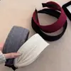 Faixa de Cabeça de Tricô Estilo Coreano com Aba Larga para Mulheres 2025 Nova Faixa de Cabeça Alta para Uso Diário, Acessórios de Cabelo Grampos Estilo Estrangeiro