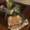 Bolsa Pequena Quadrada Versátil Transversal de Ombro Gatinho Fofo Estilo Girly Simples Tendência Verão 2026