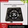 Panela de Queimador Octogonal Atacado Original Suporte de Queimador de Canto Redondo Suporte de Ferro Fundido de Carga para Cozinha Comercial