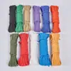 Cuerda de nylon cuerda trenzada cuerda de amarre color blanco cuerda de paraguas tendedero exterior cuerda trenzada cuerda con núcleo de nylon