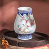Novo Vaso de Mesa de Cerâmica Pastel Antigo Pintado à Mão Chinês Suporte Antigo Ornamentos de Cerâmica Ornamentos de Vaso da Coleção de Cerâmica