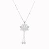 Shangying S990 plata borla dos Shihuan Loto collar moda nacional diseño retro Loto Loto Loto colgante venta directa de fábrica