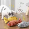 Juguete para Gatos para Entretenimiento Propio, Forma de Pez de Menta, Duradero y Resistente a Mordeduras, Pez Realista para Gatitos, Palillo para Dentición, Suministros para Gatos