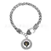 Grupo grego OES East Star Association pingente de pulseira com logo diy 20cm fecho lagosta prata antiga pulseira torcida BSK