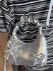 2025 Verano Nuevo Bolso de Axila con Lazo para Mujer Casual para Ir al Trabajo Nicho Plisado Bolso Nube Bolso Dumpling