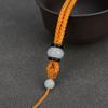 Collar de esmeralda con cuerda colgante, hebilla Pixiu Ping An, colgante de jade de la marca Jade, cuerda a juego, colgante de cuello para hombre y mujer, colgante de cuerda
