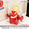 Portacepillos de dientes al por mayor sin taladro, elegante almacenamiento para encimera de baño para pasta de dientes y cepillo de dientes eléctrico con drenaje