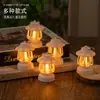 Mini Moderno Tamaño Pulgar Moderno Escena de Campamento al Aire Libre Decoración de Escritorio Adorno Velas Decorativas